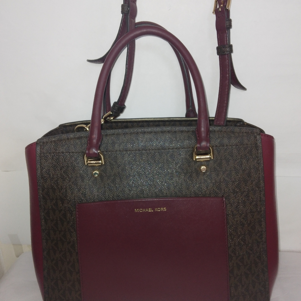 Michael Kors monogram satchel bag - Picture 10 of 16